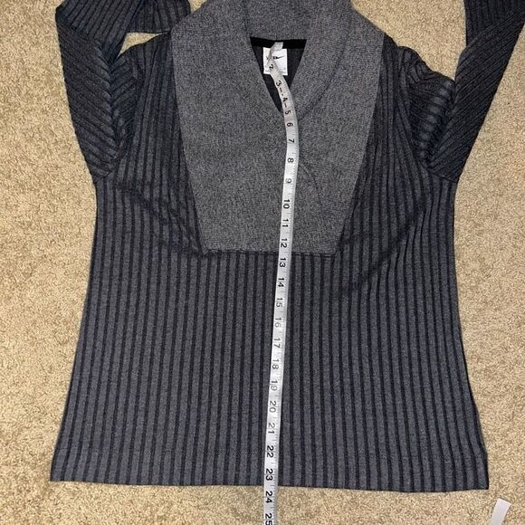NIKE women’s Yoga Luxe Ribbed Cover Up Sweater gray size M‎ - Picture 10 of 10